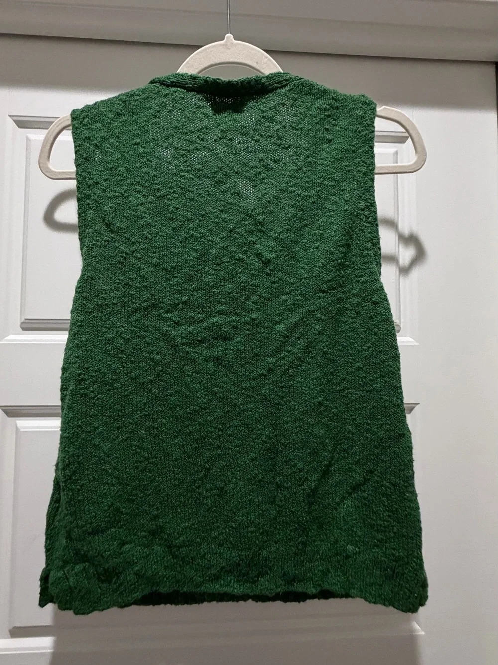 J. Crew Forest Green V-Neck Knit Tank